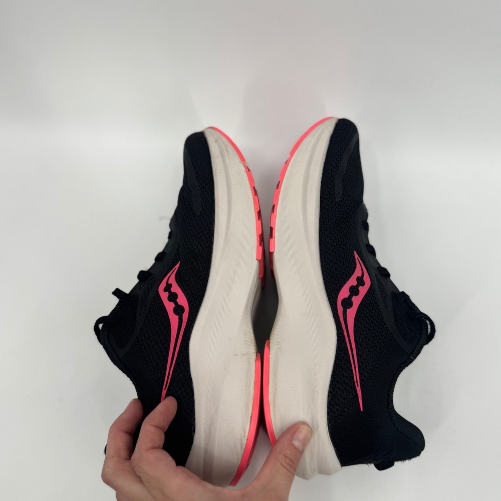 Saucony Axon 3 Women's Running Shoes Black Pink Size‎ 9 Lightweight - Picture 7 of 10